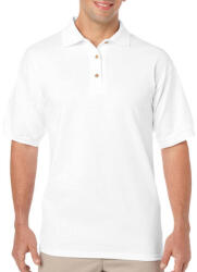 Gildan Uniszex Galléros póló Rövid ujjú Gildan DryBlend Adult Jersey Polo - S, Fehér