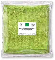 Clarina Lavete microfibra Clarina universale, verde, 40 x 40 cm, 5 bucati/set, 250 gr/m2 CLA-7003