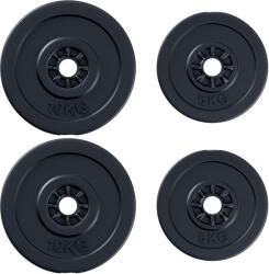 HOMCOM Set Greutăți pentru Haltere 30KG, 4 Discuri - 2x5kg și 2x10kg, Antrenament Fitness | Aosom Romania (B1-0012)