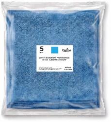 Clarina Lavete microfibra Clarina universale, albastru, 40 x 40 cm, 5 bucati/set, 250 gr/m2 CLA-7004