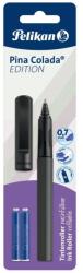 Pelikan Roller Pelikan Pina Colada Edition, grip economic, 0.7 mm, blister, Antracit metalizat (824422/NEGRU)