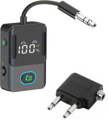Xmart Bluetooth ресивър Xmart BT-25, 2 режима, вграден микрофон, черен (BT-25)