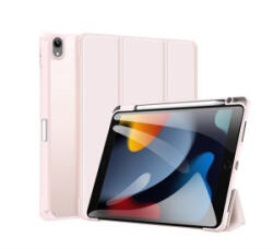Dux Ducis TOBY tok álló, bőr hatású (aktív FLIP, oldalra nyíló, TRIFOLD, asztali tartó, ceruza tartó) RÓZSASZÍN Apple IPAD 11 (2025) / (GP-140729) - aqua