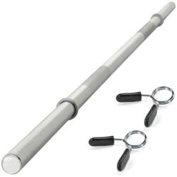 MAXXIVA® Súlyzórúd rugós zár 140 cm ezüst (ZFF38302)