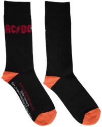 AC/DC Red Logo Black 39-45 Zokni (ACDCSCK08MB)