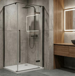 Wellis Zuhanykabin, Wellis Sorrento Plus zuhanykabin 90x90, jobbos, gun metal WC00562 - mozaikkeramia