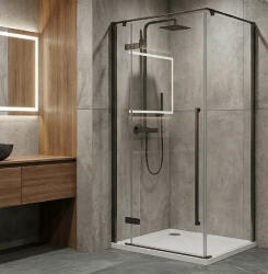 Wellis Zuhanykabin, Wellis Sorrento Plus zuhanykabin 90x90, balos, gun metal WC00561 - mozaikkeramia