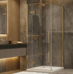 Wellis Zuhanykabin, Wellis Sorrento Plus zuhanykabin 90x90, balos, brushed gold WC00563 - mozaikkeramia