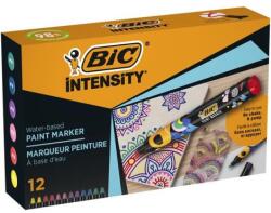 BIC Marker decorativ, 1, 5 - 2, 3 mm, BIC, 12 culori vibrante diferite, 12 buc