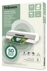 Fellowes Folie de laminare, 80 microni, A5, mată, 100 buc, FELLOWES "Light", 100 buc