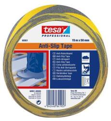 tesa Bandă antiderapantă, 50 mm x 15 m, TESA "Anti-Slip", negru-galben, 15m