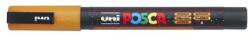 uni Marker decorativ, 0, 9-1, 3 mm, UNI"Posca PC-3ML", portocaliu lucios