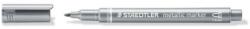 STAEDTLER Marker decorativ, 1-2 mm, conic, STAEDTLER, argintiu