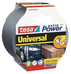 tesa Bandă textilă, 50 mm x 10 m, TESA "extra Power", argintie, 10m