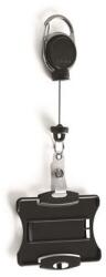 Durable Disc retractabil, cu opțiune de extensie, cu clemă, DURABLE „Extra strong, negru