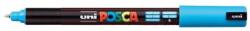 uni Marker decorativ, 0, 7 mm, UNI "Posca PC-1MR", albastru deschis
