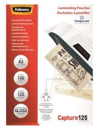 Fellowes Folie de laminare, 125 microni, A3, lucioasă, 100 buc, FELLOWES, 100 buc