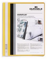 DURABLE Dosar rapid, A4, lat, buzunar transparent, DURABIL "DURAPLUS®", galben