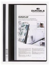 DURABLE Clasă rapidă, A4, buzunar lat, transparent, DURABIL "DURAPLUS®", neagră