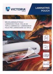 Victoria Office Folie de laminare, laminare termică, 75 microni, A4, lucioasă, VICTORIA OFFICE, 100 buc