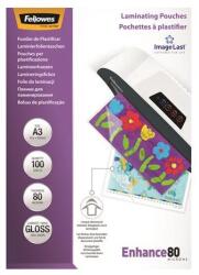 Fellowes Folie de laminare, 80 microni, A3, lucioasă, 100 buc FELLOWES, 100 buc
