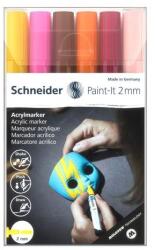 Schneider Marker acrilic, set, 2 mm, SCHNEIDER "Paint-It 310", 6 culori diferite, 6 buc