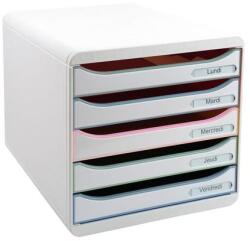 Exacompta Cutie documente, plastic, 5 sertare, EXACOMPTA "Big-Box Plus Autentic", gri Dulap arhivare