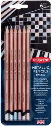 Derwent Professional Metallic színes ceruzák, Bliszterben, 6 db/készlet, Metálos színek (DW2305602)