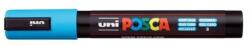 uni Marker decorativ, 1, 8-2, 5 mm, UNI "Posca PC-5M", albastru deschis (8)