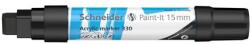 Schneider Marker acrilic, 15 mm, SCHNEIDER "Paint-It 330", negru
