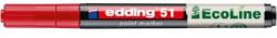 edding Marker cu lac, 1-2 mm, EDDING "51", roșu