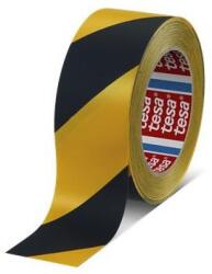 tesa Bandă de marcare pentru podea, 50 mm x 33 m, TESA "Professional Premium", negru-galben, 33m