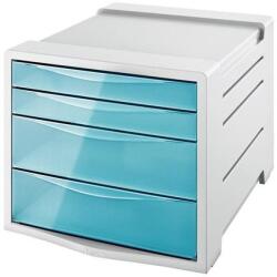 Esselte Cutie cu sertare pentru documente, plastic, 4 sertare, ESSELTE "Colour`Breeze", albastru transparent Dulap arhivare