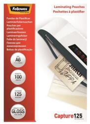 Fellowes Folie de laminare, 125 microni, A6, lucioasă, 100 buc, FELLOWES, 100 buc