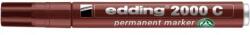 edding Marker permanent, 1, 5-3 mm, vârf conic, EDDING "2000", maro