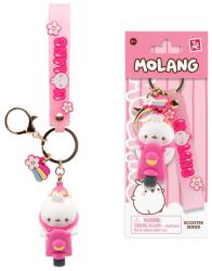 YuMe Breloc cu pandantiv si curea, Yume, Molang Scooter Series Figurina