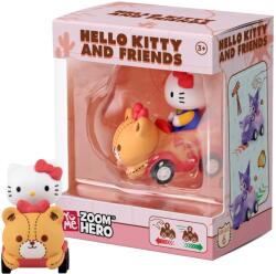 YuMe Figurina cu vehicul, Yume, Hello Kitty and Friends, Zoom Hero S1, Hello Kitty Figurina