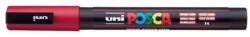 uni Marker decorativ, 0, 9-1, 3 mm, UNI "Posca PC-3M", roșu închis