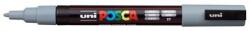 uni Marker decorativ, 0, 9-1, 3 mm, UNI "Posca PC-3M", gri