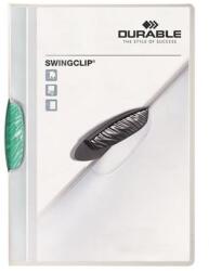 DURABLE Clasă rapidă, cu clemă, A4, DURABLE „Swingclip® 30, verde închis