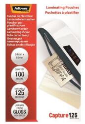 Fellowes Folie de laminare la cald, 125 microni, 54x86 mm, lucioasă, 100 buc, FELLOWES, 100 buc