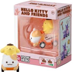 YuMe Figurina cu vehicul, Yume, Hello Kitty and Friends, Zoom Hero S1, Pompompurin Figurina