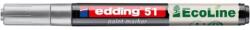 edding Marker cu vopsea, 1-2 mm, EDDING "51", argintiu