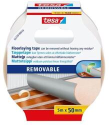 tesa Bandă adezivă, față-verso, armată cu material textil, 50 mm x 5 m, TESA "Detașabilă", 5m