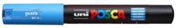 uni Marker decorativ, 0, 7-1, 0 mm, UNI "Posca PC-1M", albastru deschis
