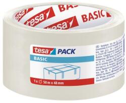 tesa Bandă de ambalare, 48 mm x 50 m, TESA "Basic", transparentă, 50 m