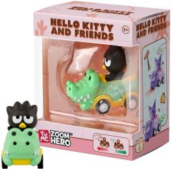 YuMe Figurina cu vehicul, Yume, Hello Kitty and Friends, Zoom Hero S1, Badtz-Maru Figurina