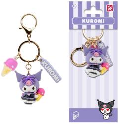YuMe Breloc cu pandantiv si curea, Yume, Hello Kitty and Friends, Tea Party Series, Kuromi Figurina