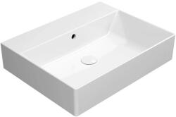 SAPHO Kube X mosdótál 60x47 cm négyszögletes klasszikus-mosdótálak fehér fényes 9431011 (9431011)