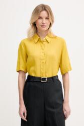 Benetton Cămașă de femei din in PPYH-KDD0CL_17X (5BML5QB75)